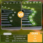 Solar Flat Disk Lights 16-Pack, Waterproof Landscape