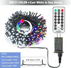 Christmas Fairy Lights, 279ft 800 LED Battery Twinkle Lights