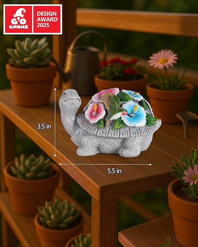 Hummingbird Solar Lawn Figurine Light, Waterproof