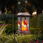 Cardinal Solar Garden Lanterns, Rustic Waterproof LED