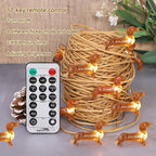 Christmas Yard String Lights, 10ft 30 LED Waterproof