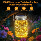 Warm White String Lights for Patio, Waterproof LED