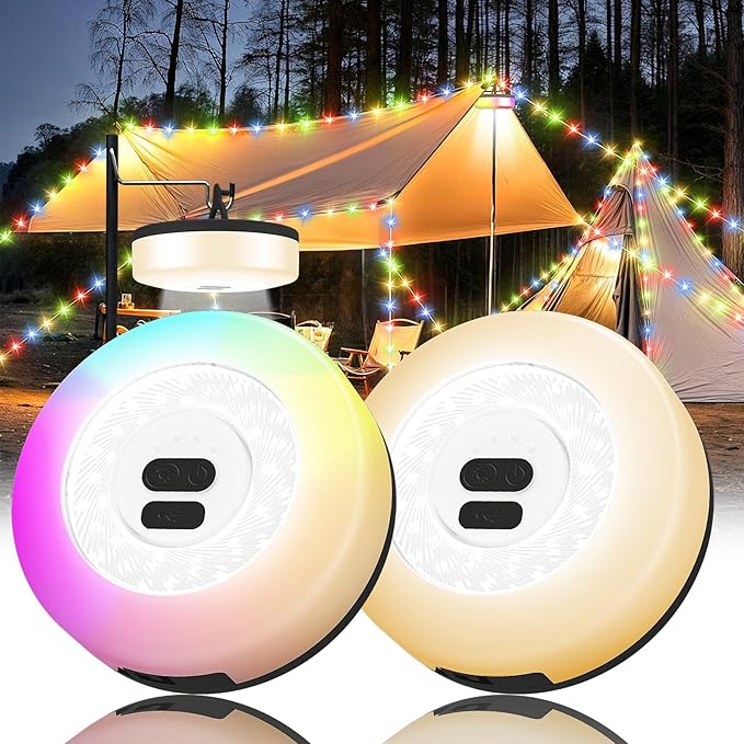 8ft RGB Outdoor Edison String Lights, Weatherproof