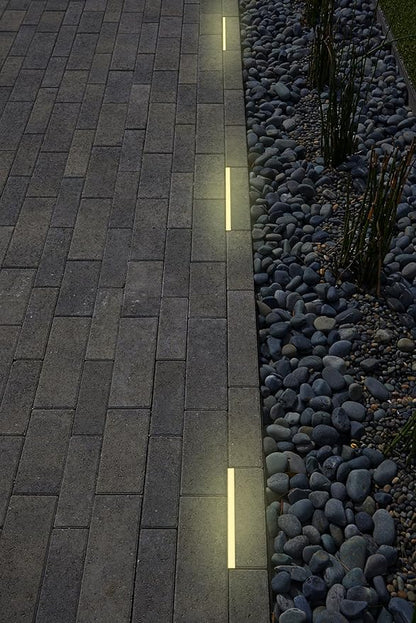 LUMENGY Paver Light Slim 0.5x6 Inch Glare-Free 5000K Daylight Brick Lighting for Pavers, Walls, Driveway, Pathway & Garden, 12V Waterproof, Drive-Over Rated V2