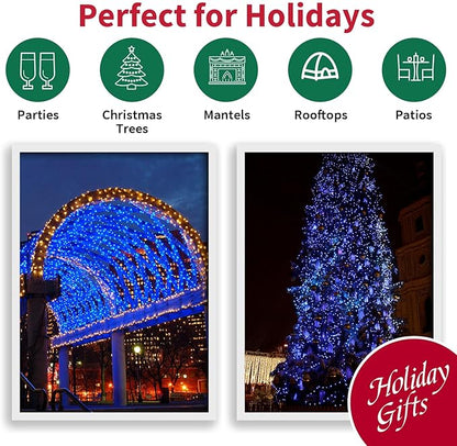 Christmas String Lights, Waterproof Twinkle Lights