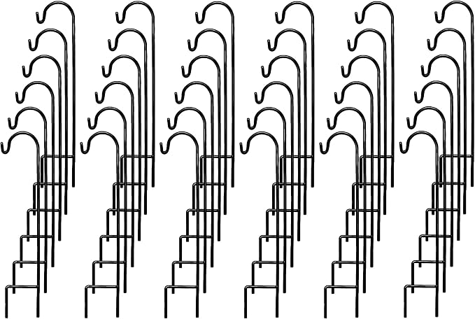 Heavy-Duty Shepherd's Hooks, 35" Garden