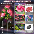 Flower Solar Lawn Figurine Light, Waterproof