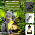 Cat Solar Lawn Figurine Light, Waterproof