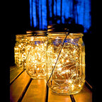 Backyard Solar Hanging Lanterns 8-Pack, Rustic Patio Decor
