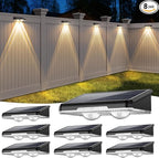 8-Pack Solar Yard Step Lights, Waterproof