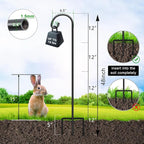 2-Pack 48" Shepherd's Hooks, Heavy-Duty Garden Stakes