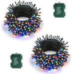 Christmas Fairy Lights 2-Pack, 33ft 100 LED Battery Twinkle Lights