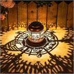 Backyard Solar Patio Lanterns, Metal Waterproof LED