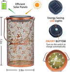Bird Solar Yard Lanterns, Metal Waterproof LED