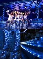 Waterproof Solar Rope Lights 39ft, Backyard LED String