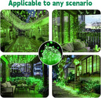 2-Pack 33ft Christmas LED String Lights, Waterproof Timer Lights