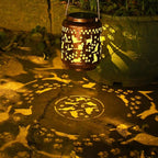 Cat Solar Hanging Lanterns, Metal Outdoor Decor