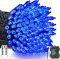 Blue Christmas Lights, 33ft LED Remote & Timer