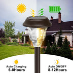 6-Pack Solar Landscape Lights for Garden