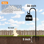 Heavy-Duty Shepherd's Hooks, 36" Garden