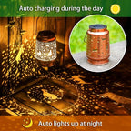 Dog Solar Hanging Lanterns 2-Pack, Rustic Backyard Decor