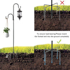 Heavy-Duty Shepherd's Hooks 2-Pack, 78" Garden