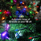 Christmas Fairy Lights, 33ft 100 LED Battery Twinkle Lights