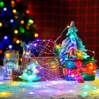 Christmas Porch String Lights 4-Pack, 16ft 50 LED Waterproof