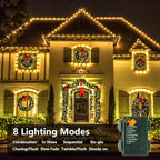 Christmas Backyard String Lights, 33ft 100 LED Waterproof