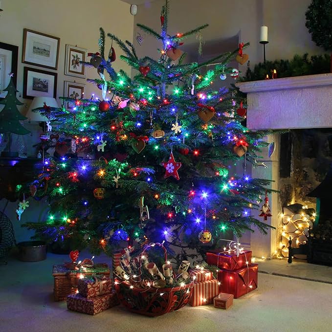 Christmas Porch String Lights, 16ft 50 LED Waterproof