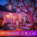 2-Pack Christmas String Lights, 33ft 100 LED Waterproof Twinkle Lights