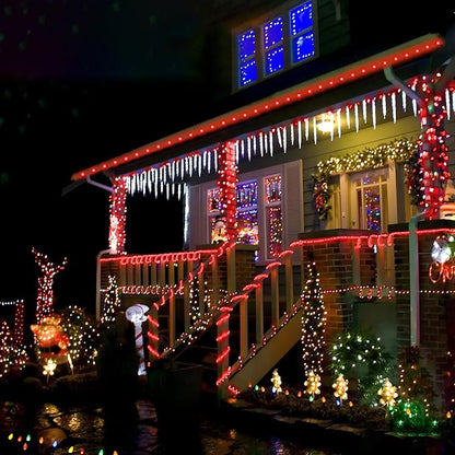 Solar Rope Lights, 33ft 100LED Solar String Lights, 8 Modes Waterproof Solar Powered Outdoor Light, Flexible Clear Tube Light for Garden Backyard Patio Deck Porch Pool Tree Christmas Decoration - Red