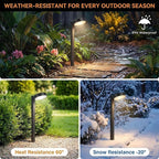 12-Pack Solar Pathway Lights, Waterproof LED Driveway Lights