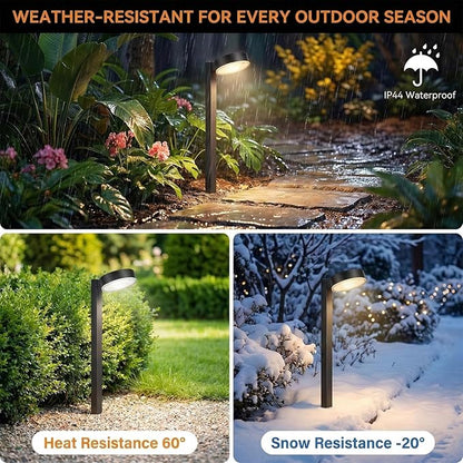 Sparkblaze 12 Pack Solar Pathway Lights Outdoor, LED Solar Path Lights with Warm White/Neutral White/Cold White, Solar Landscape Lighting for Yard, Garden, Lawn & Walkway.