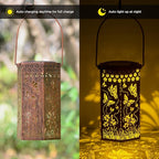 Butterfly Solar Lantern Set, Elegant Patio Lighting