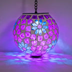 Mosaic Solar Hanging Lanterns, Classic Garden Decor