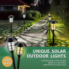 Cold White Solar Pathway Lights 12-Pack, Garden LED
