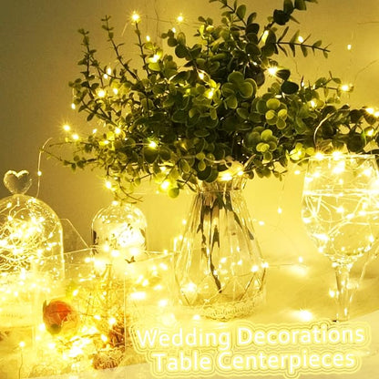 15-Pack Christmas String Lights, 6ft 20 LED Waterproof Twinkle Lights