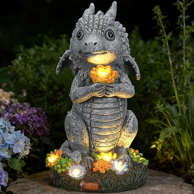 Solar Garden Garden Statue Light, Outdoor Decor