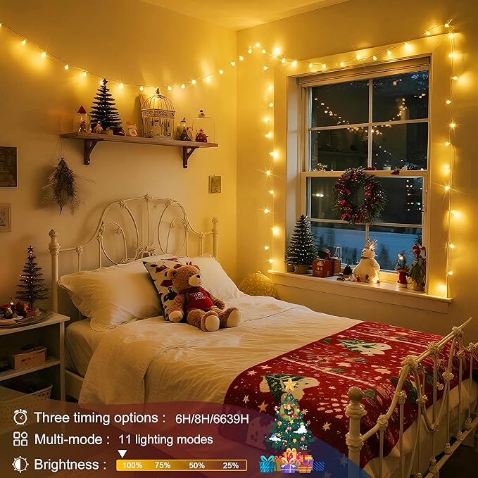 Christmas Twinkle Lights, Waterproof for Patio