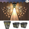 2-Pack Warm White Solar Patio Lights, Outdoor LED