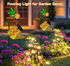 Hummingbird Solar Backyard Lanterns, Rustic Waterproof LED