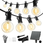 G40 Globe Patio Lights, 38ft 15 LED Bulbs
