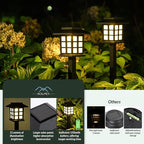 16-Pack Warm White Solar Path Lights, Outdoor Yard LED