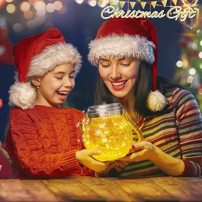 Solar Backyard Lanterns 4-Pack, Outdoor Hanging LED Decor