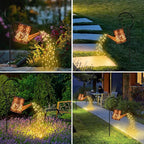 Metal Hummingbird Solar Lanterns for Garden, Waterproof LED