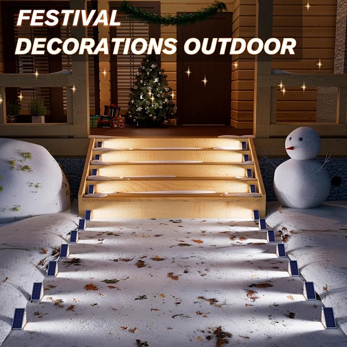 Solar Wall Lights 8-Pack, LED