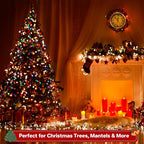 Christmas Patio String Lights, 66ft 200 LED Waterproof