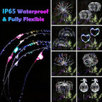 Firework Solar Lawn Figurine Light, Waterproof