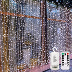 Cool White Backyard String Lights, 8ft Weatherproof LED